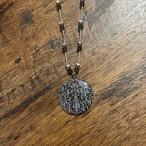 Elegant Brown Beaded Necklace